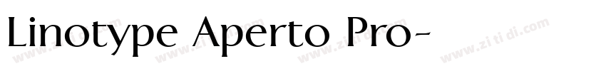 Linotype Aperto Pro字体转换